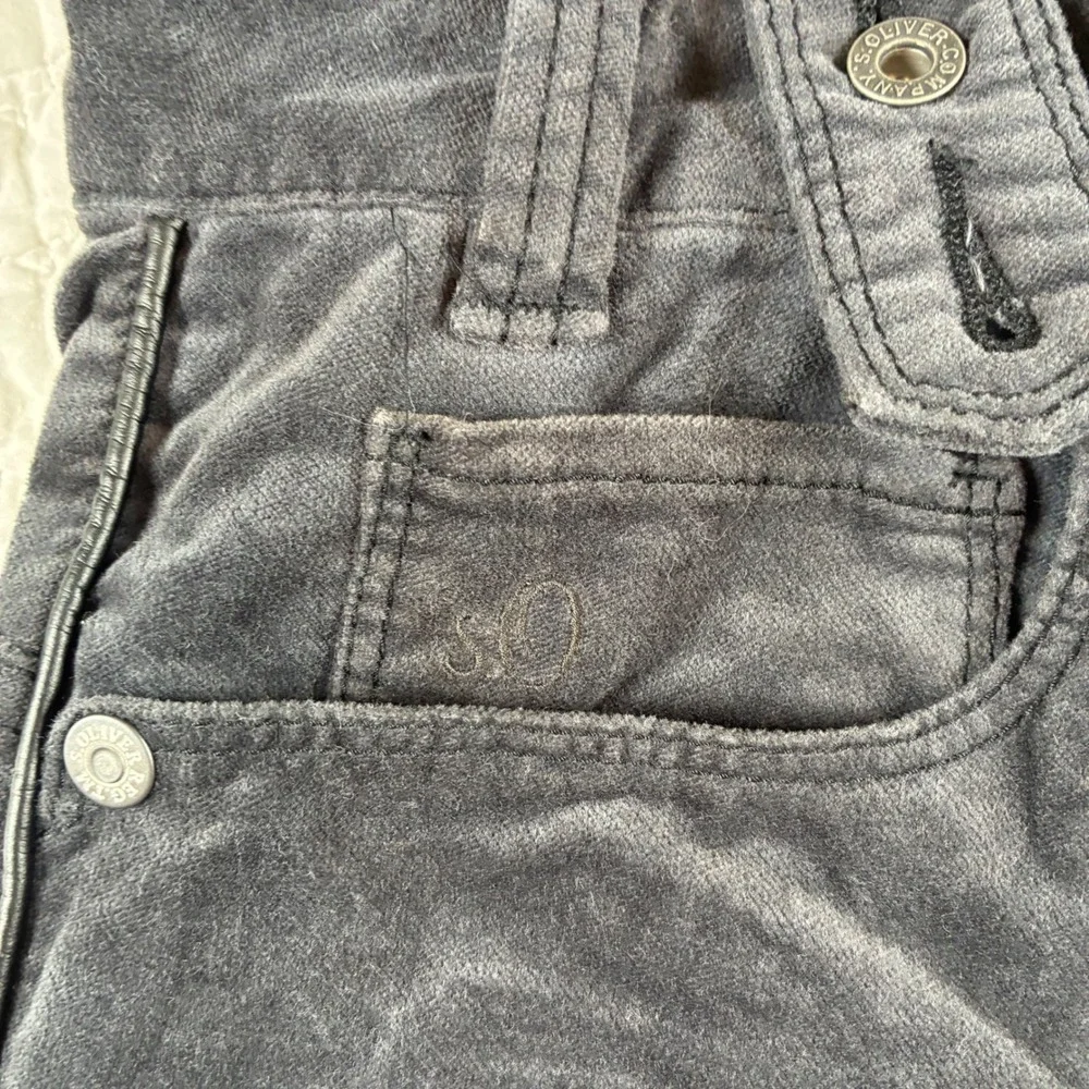 s.Oliver Mens Trachten Bermuda Lederhosen Gray Embroidered Sz 32 Oktoberfest